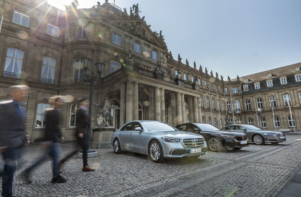 test comparativ Mercedes S 500 4matic, Audi A8 60 TFSIe, BMW 745e