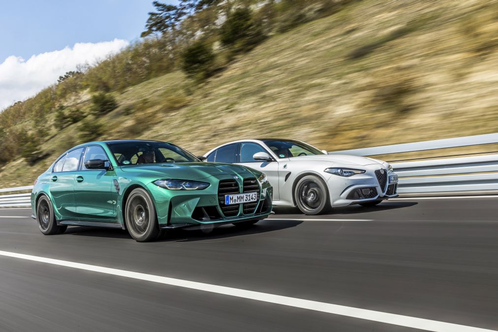 test comparativ BMW M3 Competition vs Alfa Romeo Giulia Quadrifoglio