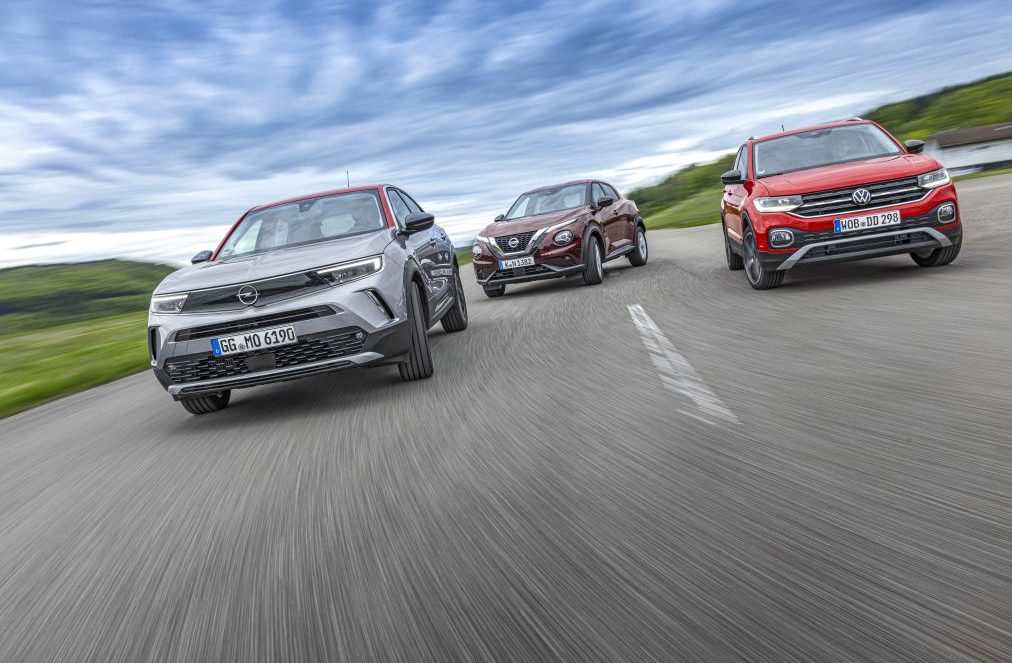 test comparativ Nissan Juke, Opel Mokka, VW T-Cross