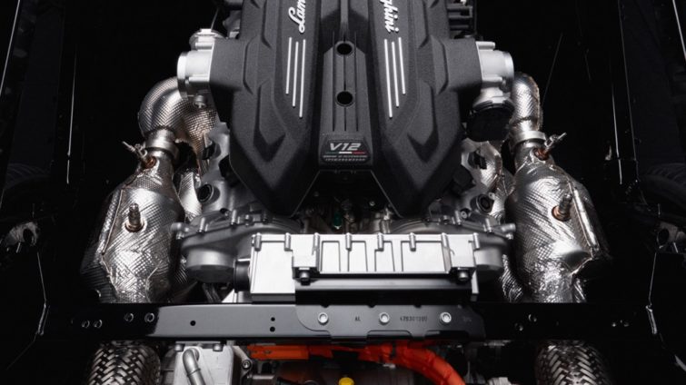 Lamborghini LB744 engine