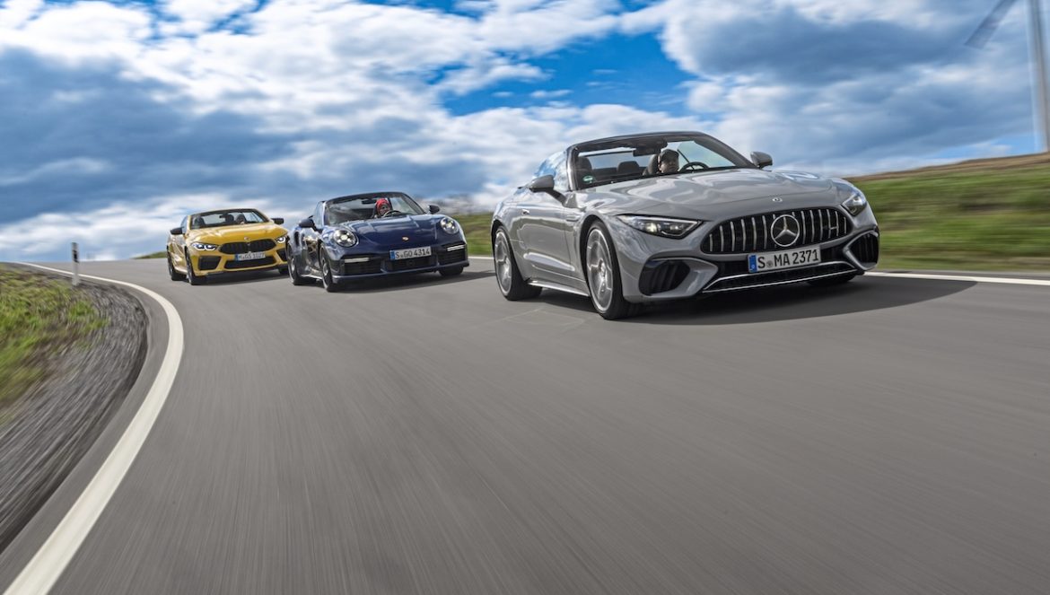 BMW M8- Porsche 911turbo-Mercedes-AMG SL63