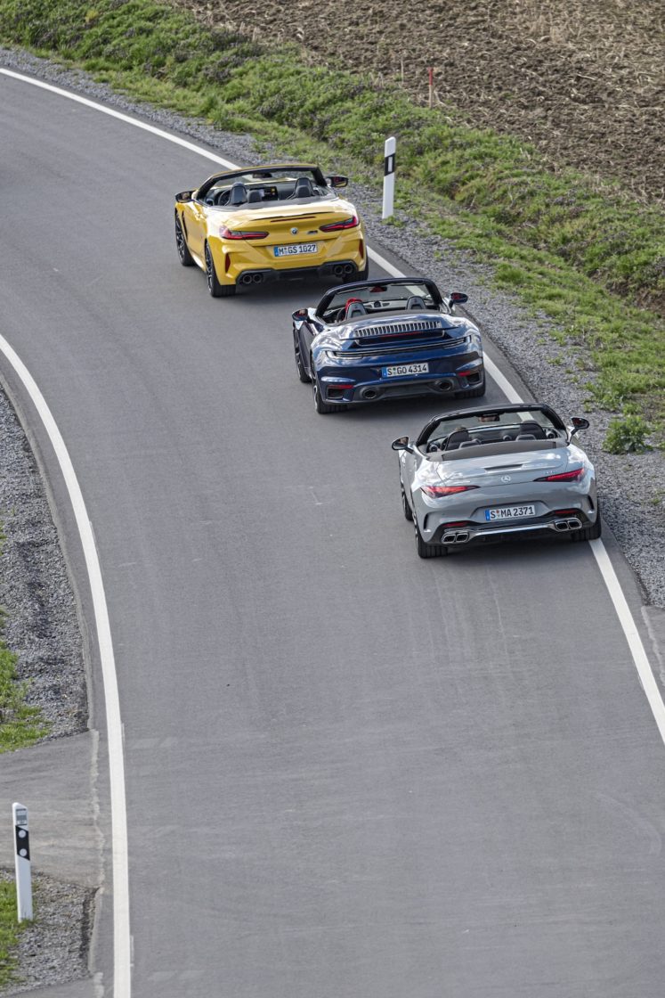 BMW M8- Porsche 911turbo-Mercedes-AMG SL63
