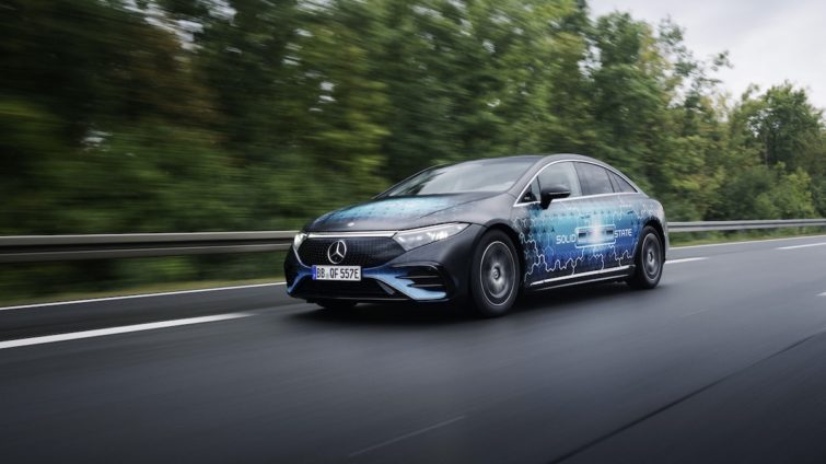 Mercedes EQS cu baterie solid state 