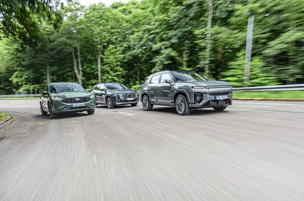 test comparativ KGM Actyon, Ford Kuga, Hyundai Tucson