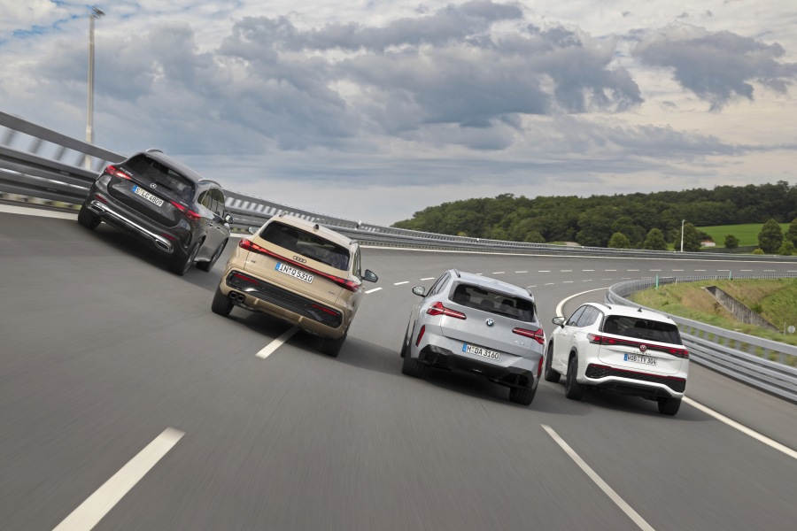 Test comparativ Audi Q5 TDI Quattro, BMW X3 20d xDrive, Mercedes GLC 220d 4Matic, VW Tayron 2.0 TDI 4Motion