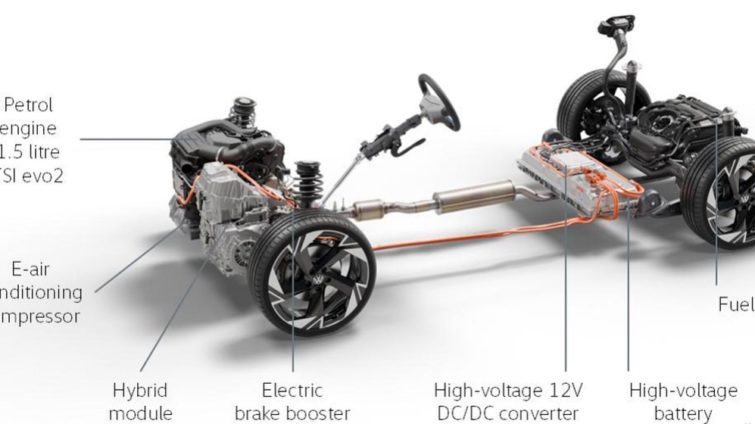 sistemul full hibrid VW Golf, VW T-Roc