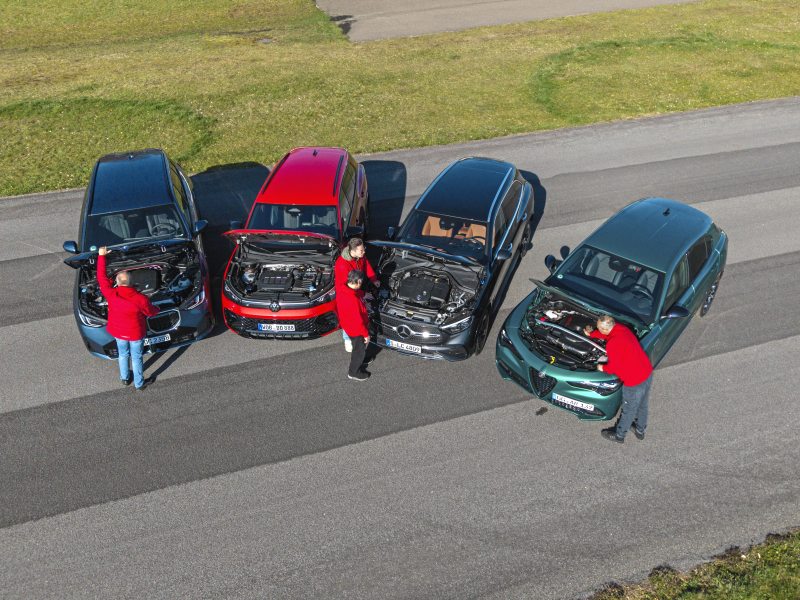 test comparativ Alfa Romeo Stelvio, BMW X3, mercedes GLC, VW Tiguan
